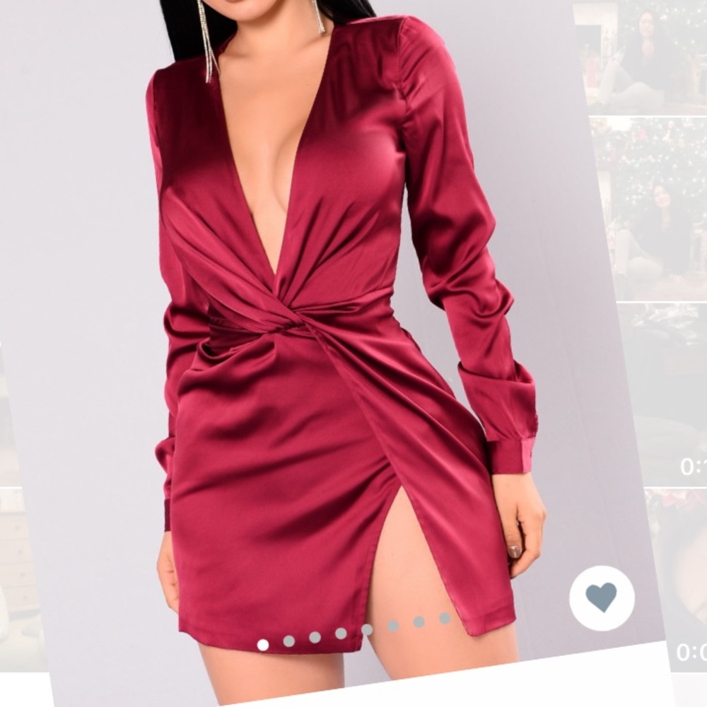 Burgundy Fashinova dress